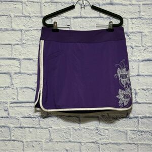 Athleta Swift Zip Skirt Athletic Skort purple Women Size 12